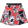 Skirts>MARNI All-over Blossom fleece skirt red