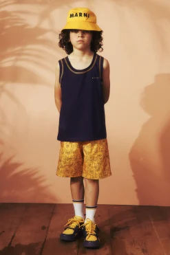 Swimwear | Swimwear>MARNI Allover boxer swimming costume Joy intense yellow
