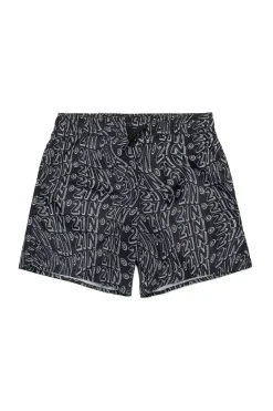 Logomania | Logomania>N°21 Allover Glitch boxer swimsuit black