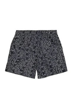 Logomania | Logomania>N°21 Allover Glitch boxer swimsuit black