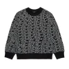 Activewear | Activewear>N°21 Allover Glitch crew-neck sweatshirt black