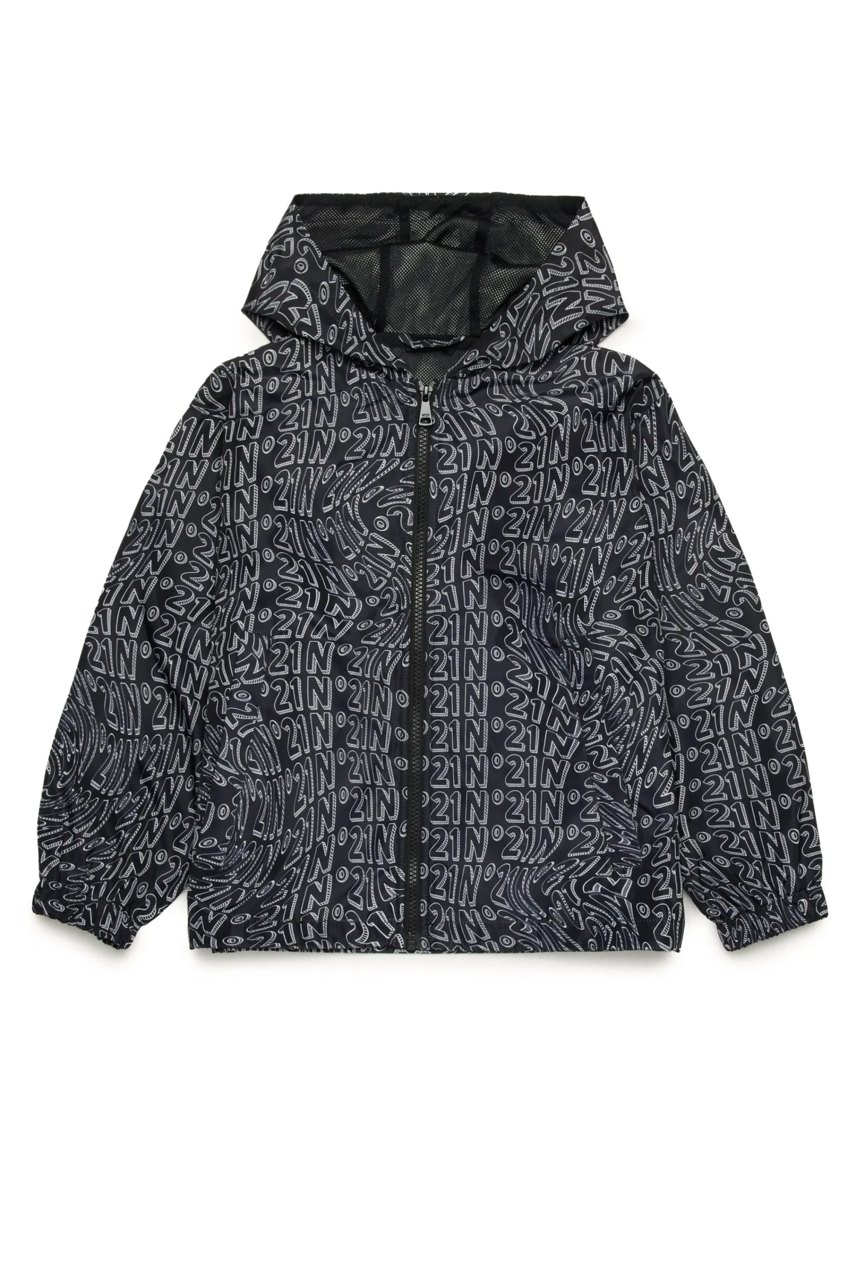 Logomania | Logomania>N°21 Allover Glitch windbreaker jacket black