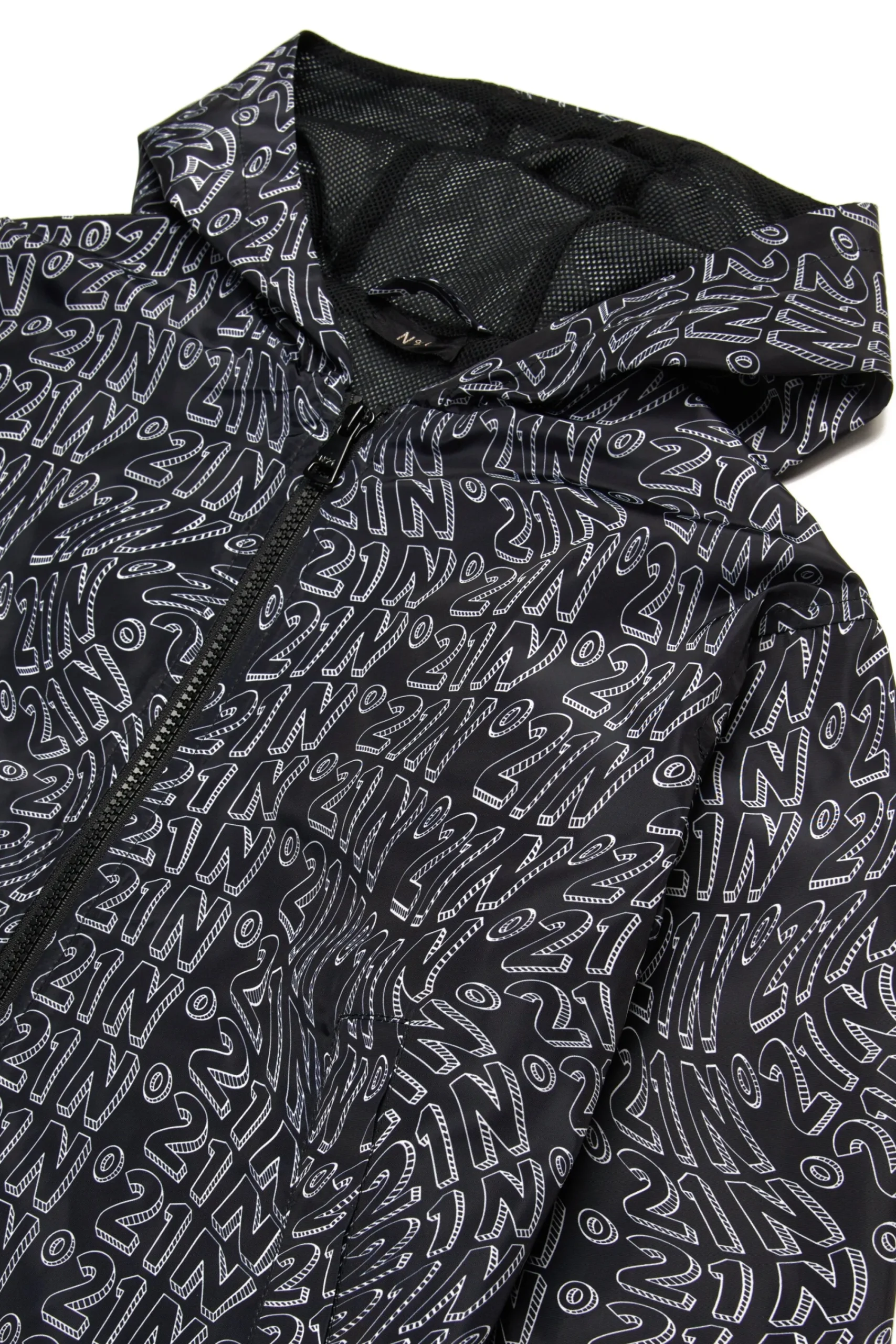 Logomania | Logomania>N°21 Allover Glitch windbreaker jacket black