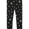 Pants | Activewear>MM6 MAISON MARGIELA Allover Numeric logo leggings pants black