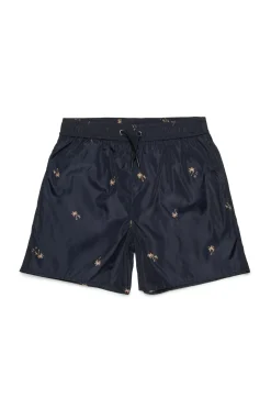 Swimwear | Swimwear>N°21 Allover Palms boxer shorts black