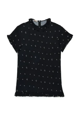 Dresses>N°21 Allover Palms crepe dress black
