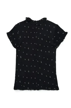 Dresses>N°21 Allover Palms crepe dress black