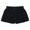 Shorts>N°21 Allover Palms crepe shorts black
