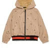Jackets And Padded Jackets>N°21 Allover Palms windbreaker jacket sand