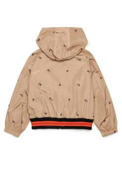 Jackets And Padded Jackets>N°21 Allover Palms windbreaker jacket sand