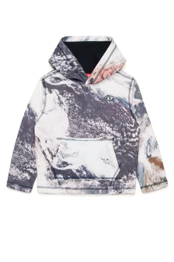 Sweatshirts>DIESEL All-over Planet Camou hooded sweatshirt multicolor
