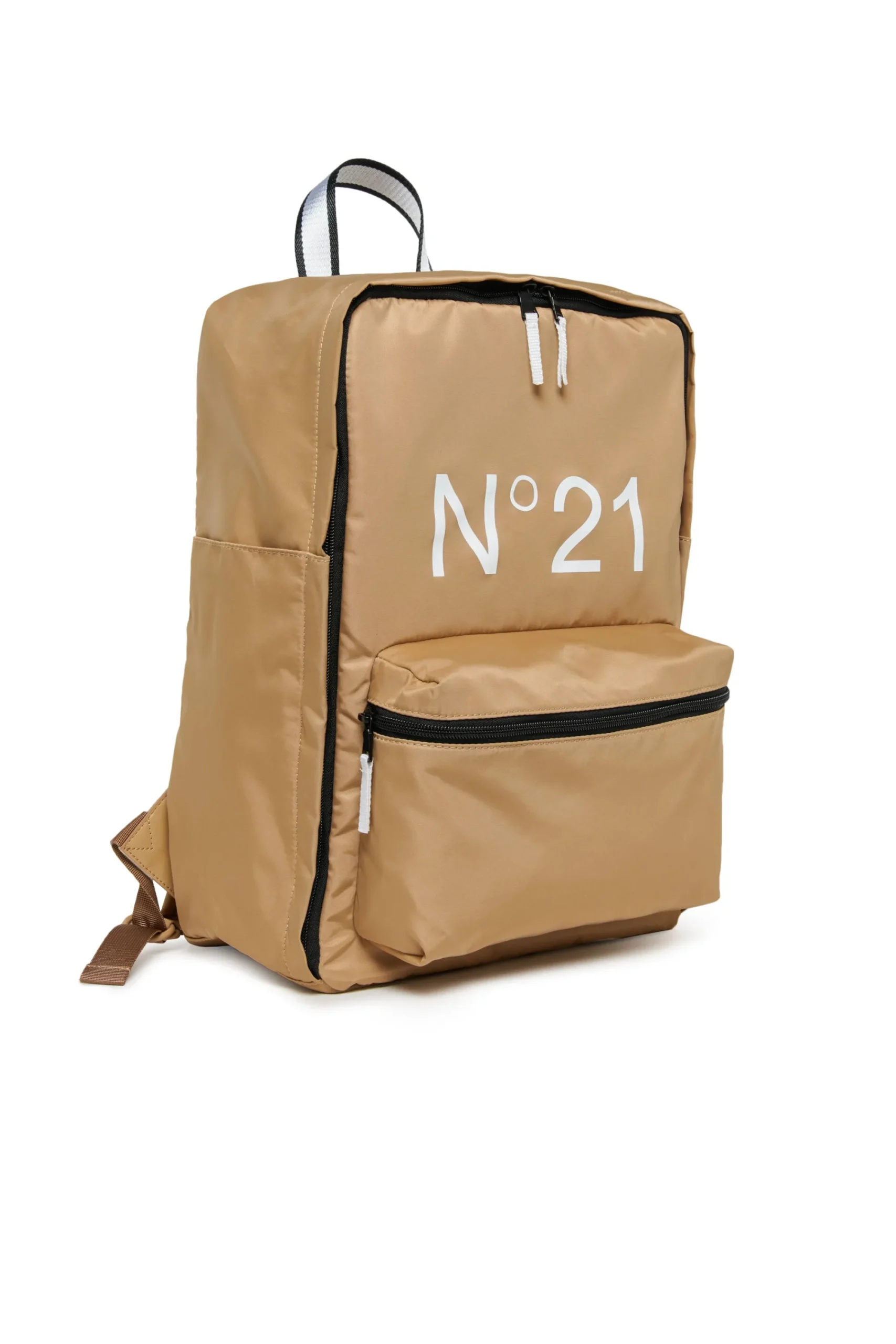 Logomania | Logomania>N°21 Backpack with branded tape sand