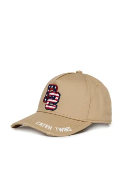 Hats And Caps | Logomania>DSQUARED2 Baseball cap with D2 patch medium gray
