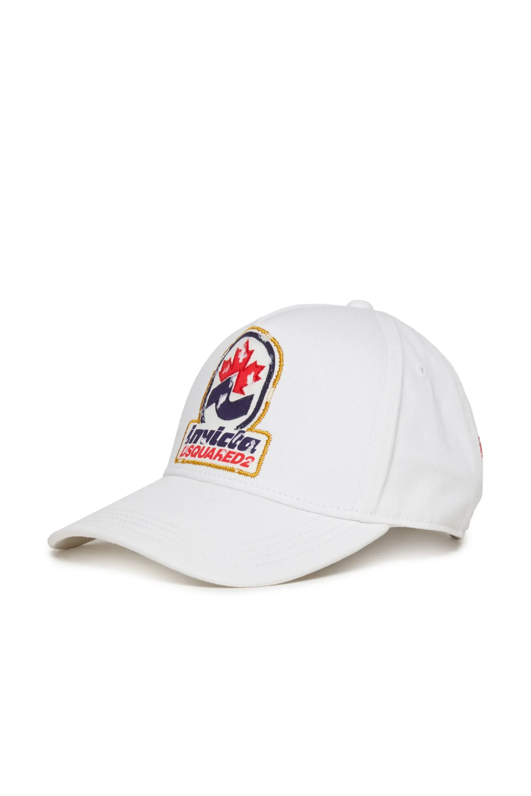 Hats And Caps | Hats And Caps>DSQUARED2 Baseball cap with patch Invicta x white