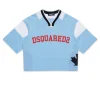 T-Shirts | Activewear>DSQUARED2 Basketball style branded T-shirt new light blue