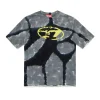 Oval D By Diesel | Oval D By Diesel>DIESEL Batik T-shirt branded with Oval D logo black