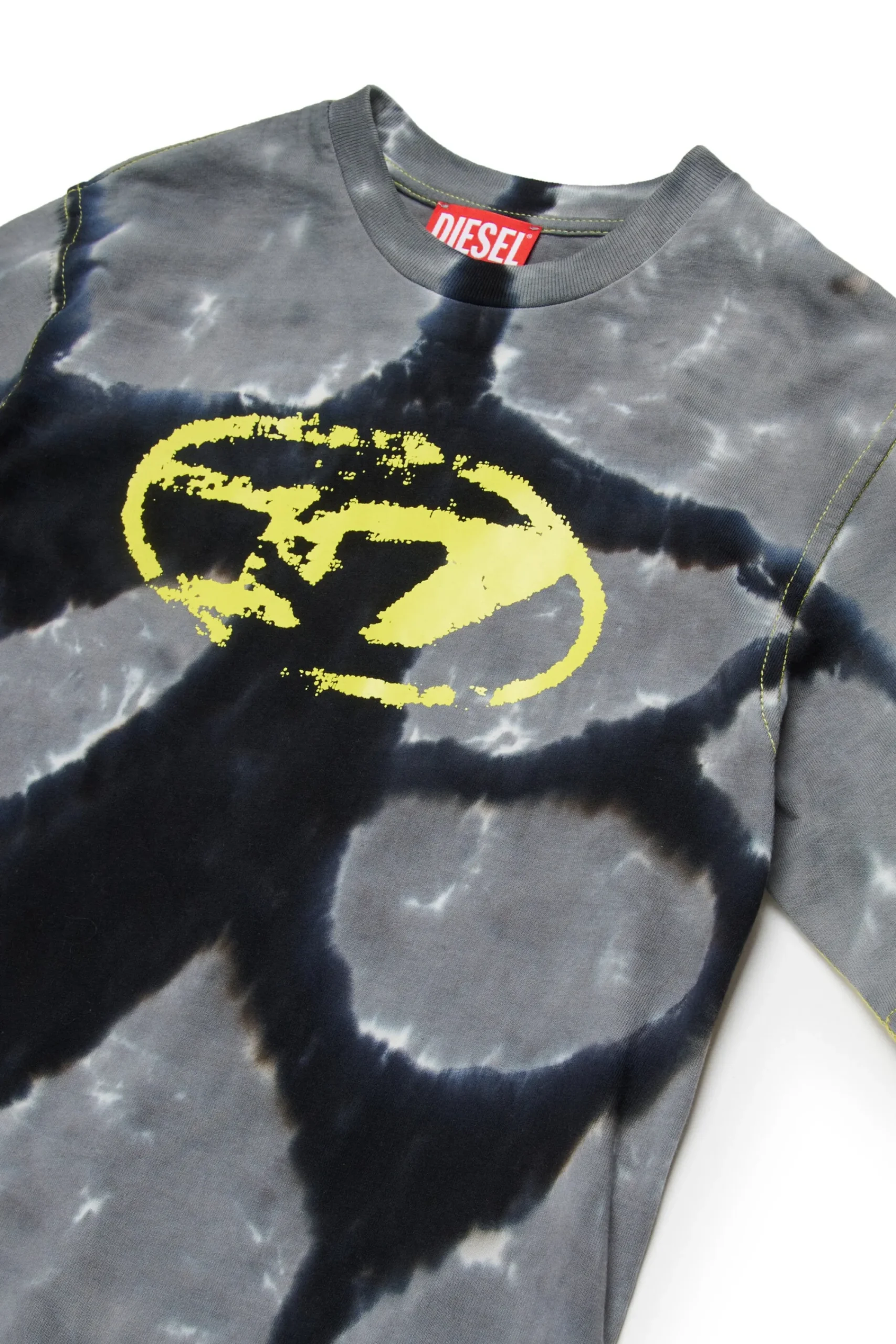 Oval D By Diesel | Oval D By Diesel>DIESEL Batik T-shirt branded with Oval D logo black