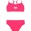 Swimwear | Swimwear>DIESEL Bikini swimsuit with institutional logo candy pink