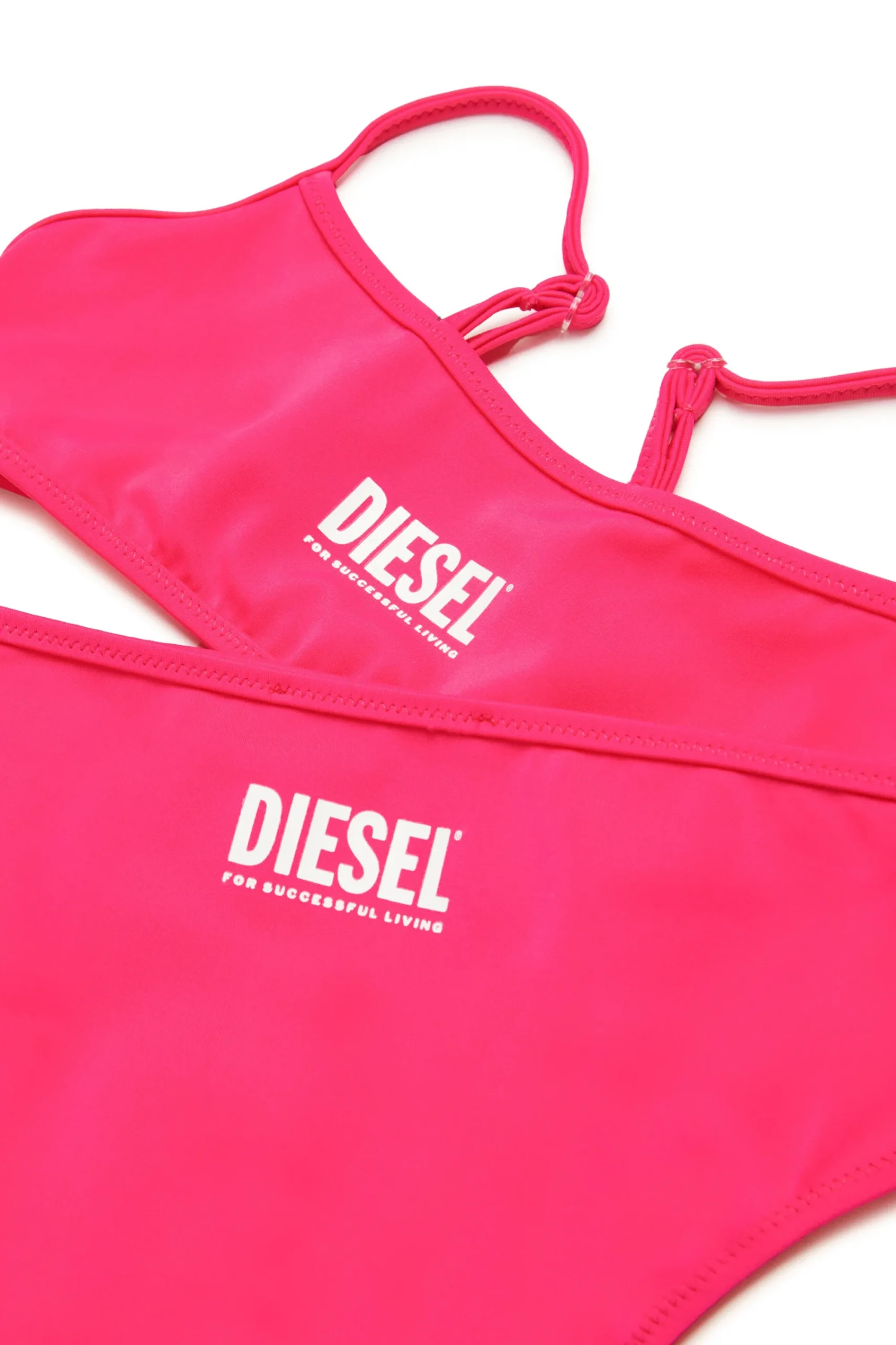 Swimwear | Swimwear>DIESEL Bikini swimsuit with institutional logo candy pink