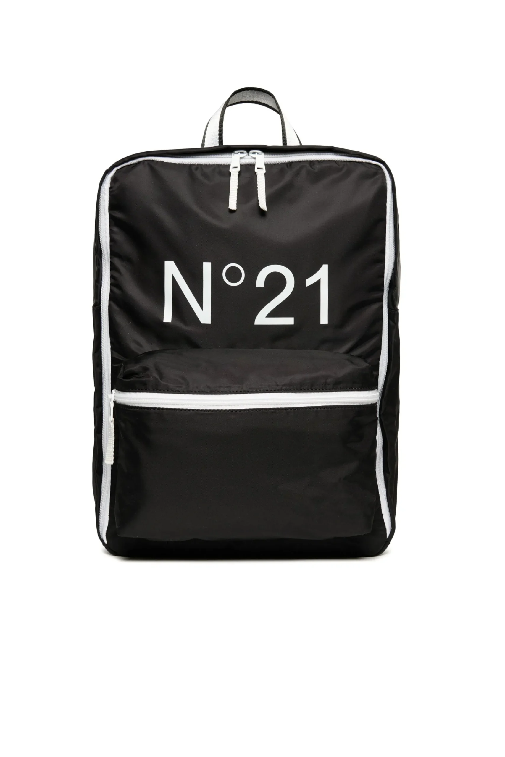 Backpacks And Belt Bags>N°21 backpack with zip fastening and logo black