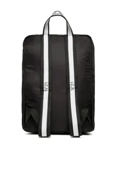 Backpacks And Belt Bags>N°21 backpack with zip fastening and logo black