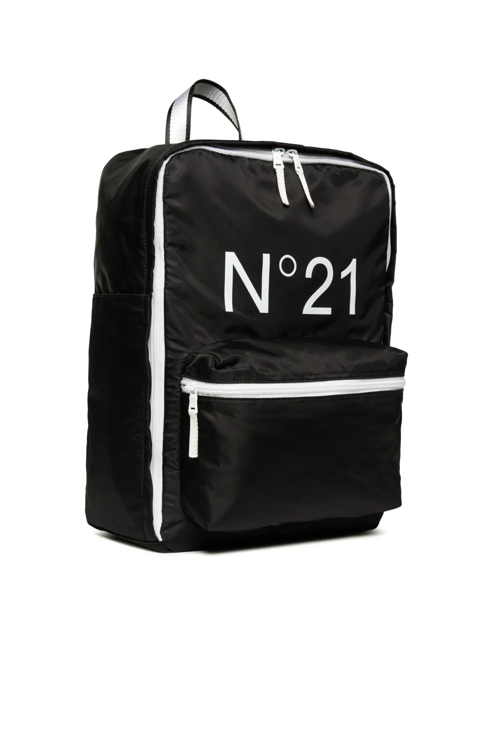 Backpacks And Belt Bags>N°21 backpack with zip fastening and logo black