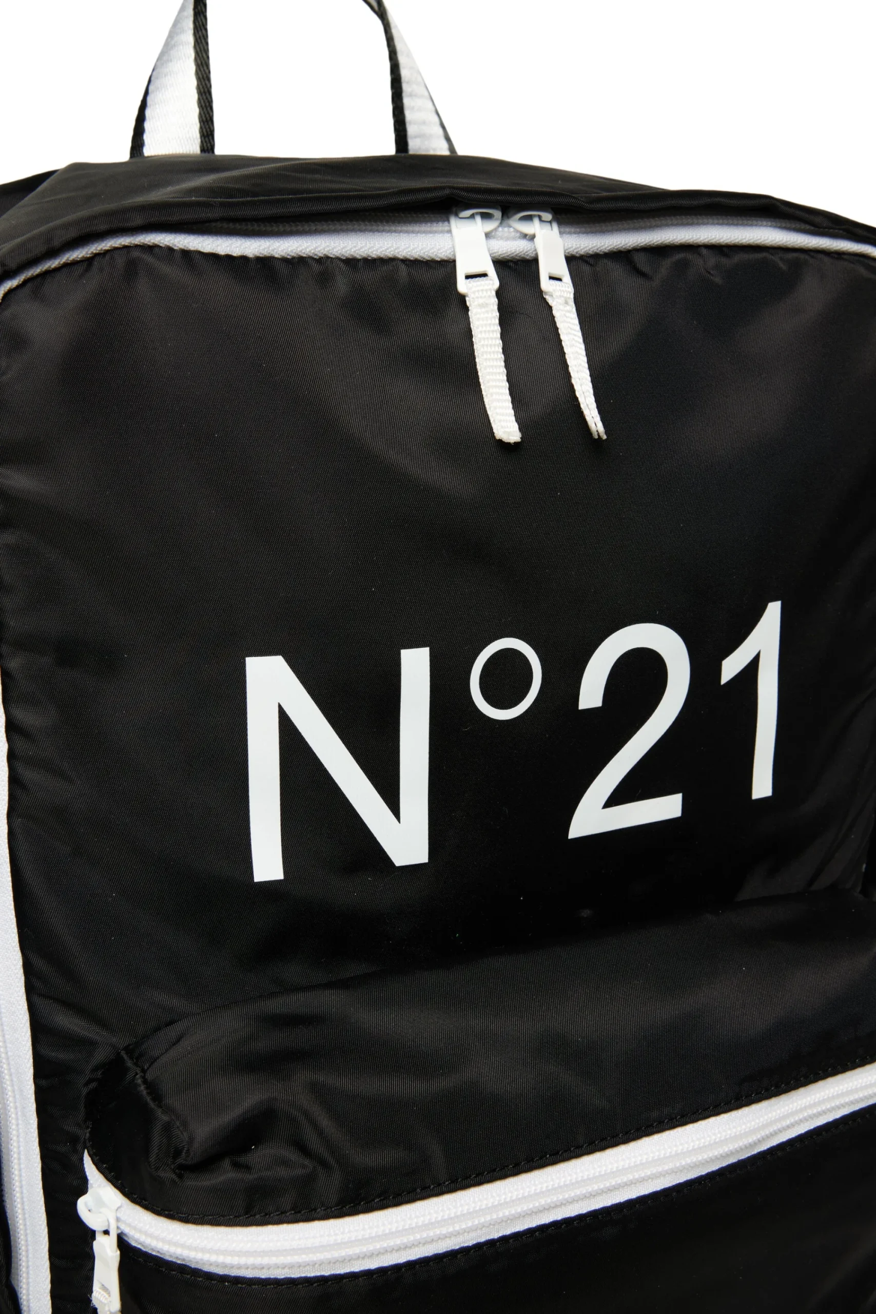 Backpacks And Belt Bags>N°21 backpack with zip fastening and logo black