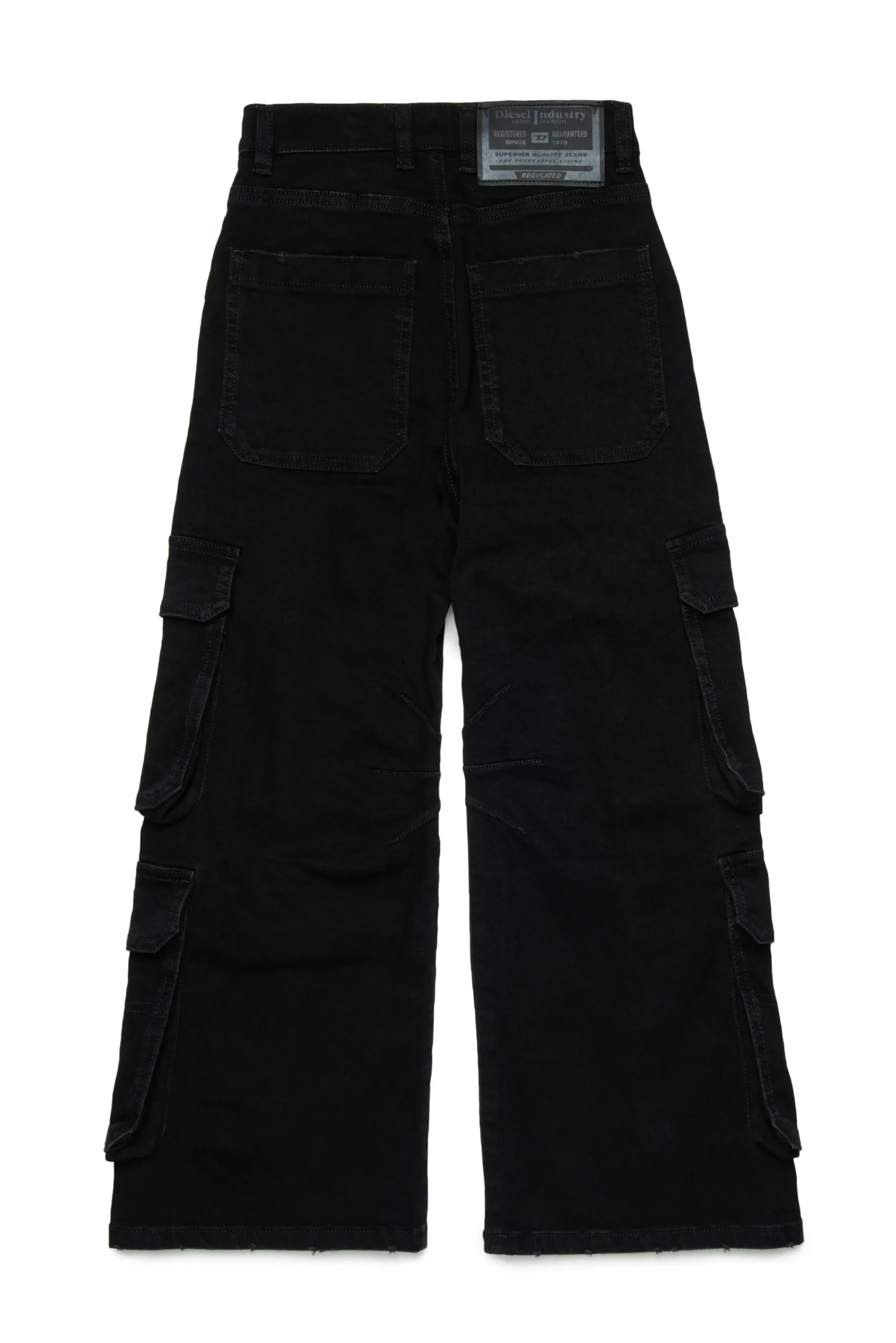 Jeans | Denim-Mania>DIESEL Black cargo straight jeans - D-Argjx Denim Black