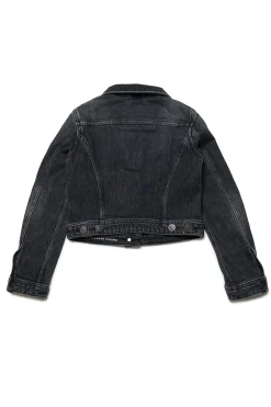 Jackets And Padded Jackets | Denim-Mania>DIESEL Black denim cropped jacket denim black