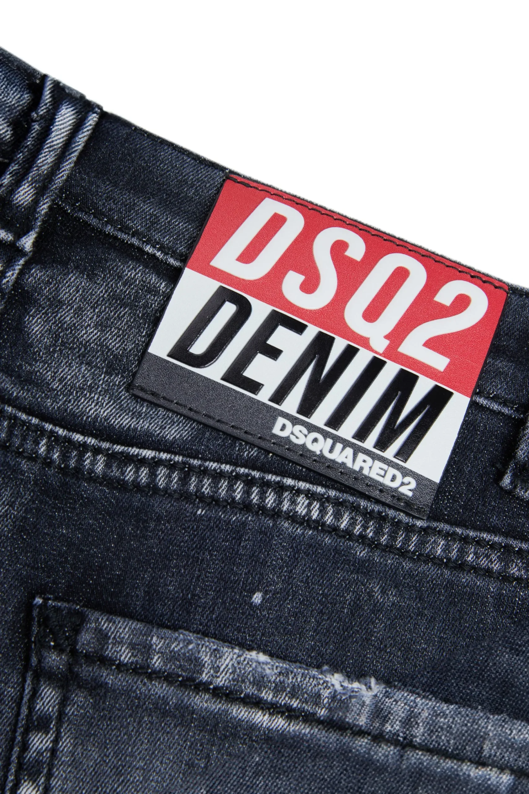 Denim-Mania | Denim-Mania>DSQUARED2 Black skinny jeans with destroyed effect - Twist Denim Black