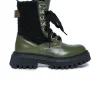 Boots And Combat Boots | Boots And Combat Boots>MARNI Boots with teddy inserts dark olive green