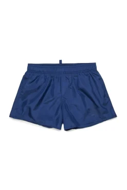 Swimwear | Swimwear>DSQUARED2 Boxer costume with Maple Leaf dark blue