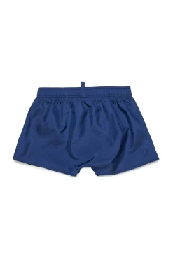Swimwear | Swimwear>DSQUARED2 Boxer costume with Maple Leaf dark blue