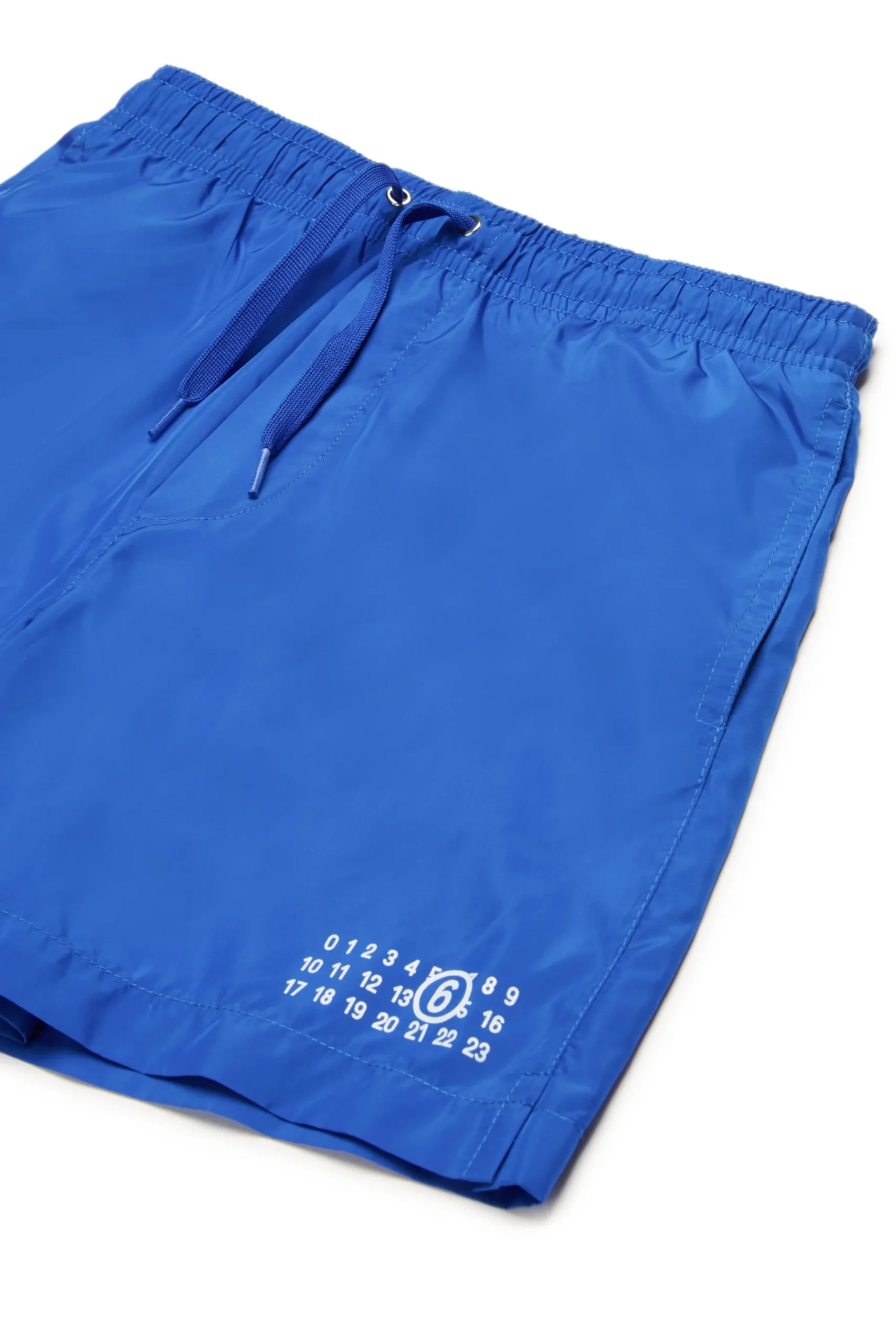 Swimwear | Swimwear>MM6 MAISON MARGIELA Boxer swimsuit branded with Numeric logo brilliant blu