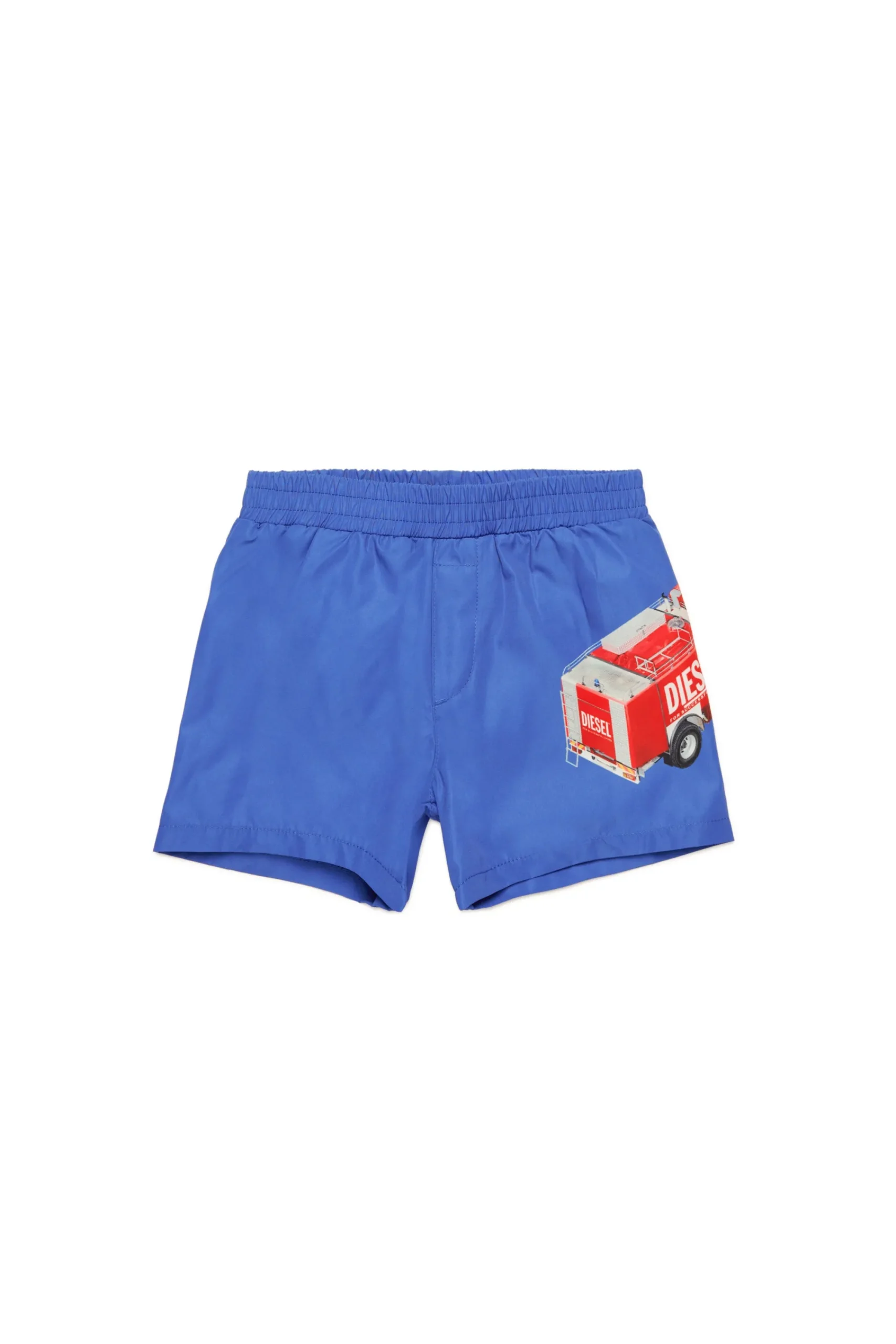 Swimwear | Swimwear>DIESEL Boxer swimsuit with Fire Truck graphics bright bluette