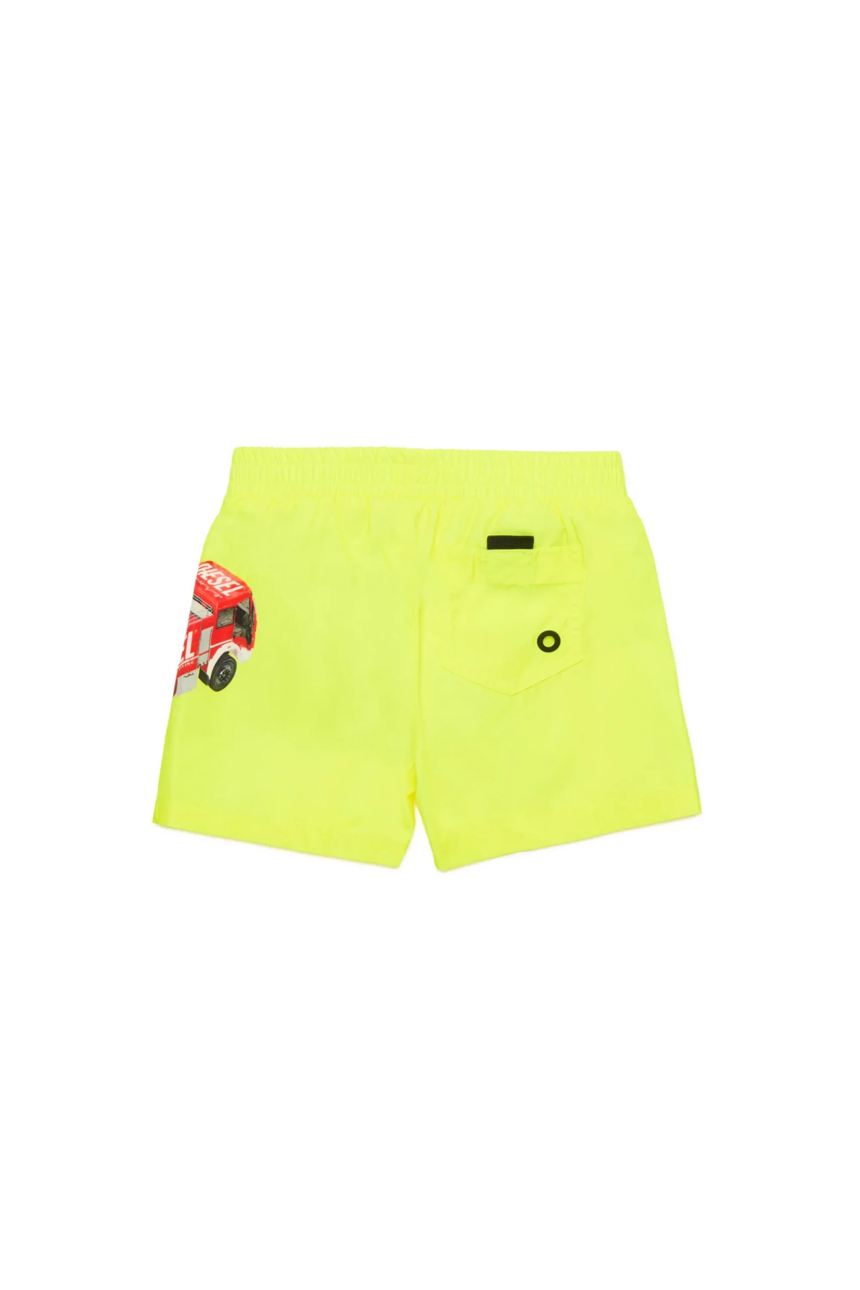 Swimwear | Swimwear>DIESEL Boxer swimsuit with Fire Truck graphics fluo yellow