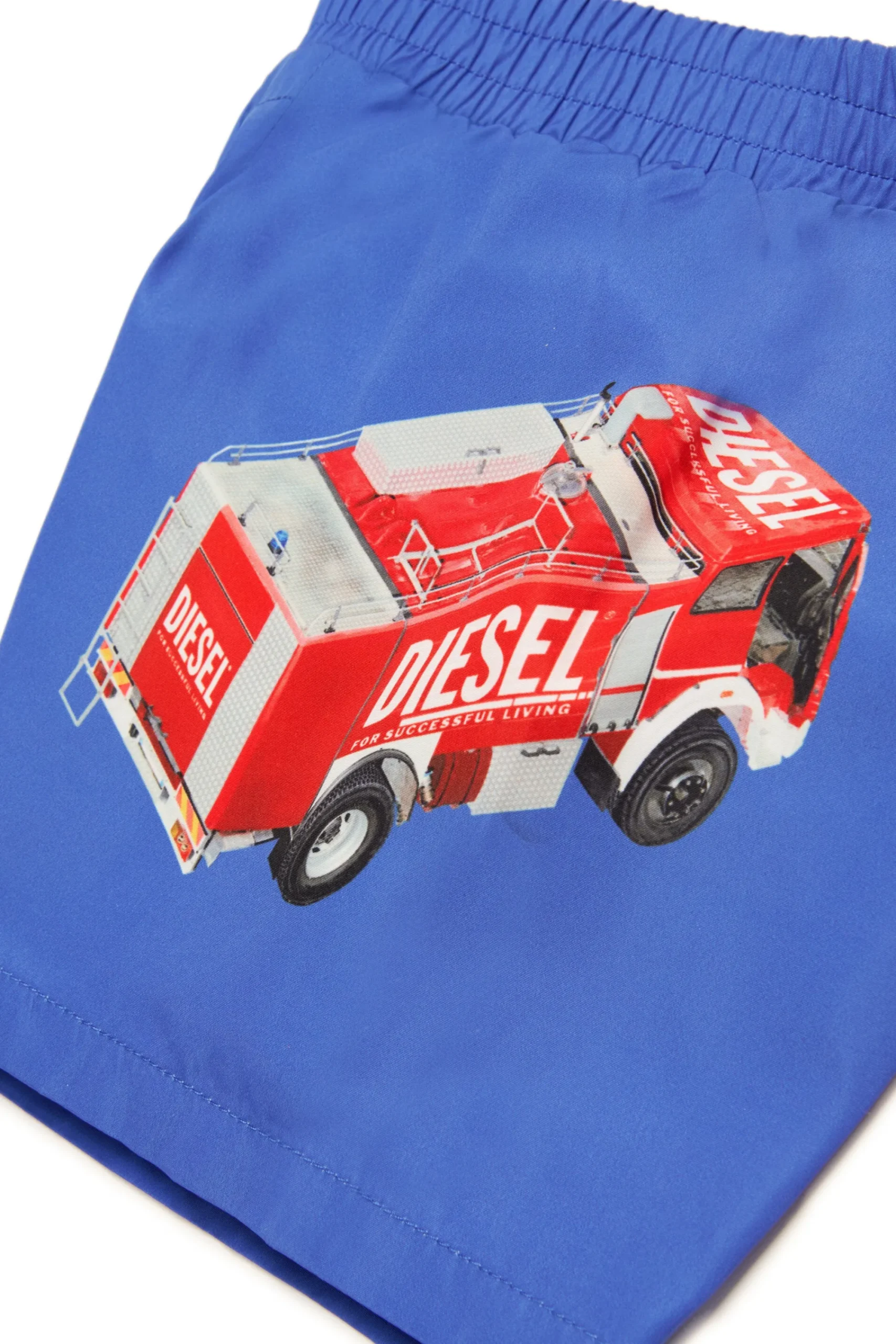 Swimwear | Swimwear>DIESEL Boxer swimsuit with Fire Truck graphics bright bluette
