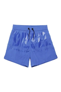 Swimwear | Swimwear>DIESEL Boxer swimsuit with institutional logo bright bluette