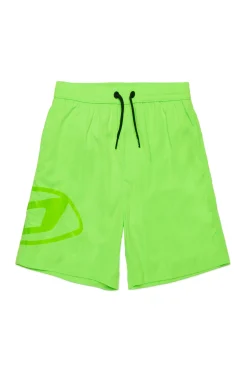 Oval D By Diesel | Oval D By Diesel>DIESEL Boxer swimsuit with Oval D logo fluo green
