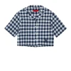 Shirts>MAX&Co. Boxy allover Check shirt bluette