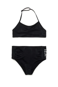 Swimwear | Swimwear>N°21 Branded bikini swimsuit black