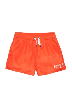Logomania | Logomania>N°21 Branded boxer shorts deep orange