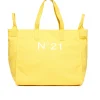 Bags And Backpacks>N°21 Branded canvas shopper bag lemonade
