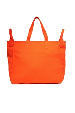 Bags And Backpacks | Logomania>N°21 Branded canvas shopper bag deep orange