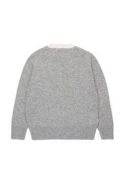 Knitwear | Knitwear>MARNI Branded cashmere-blend pullover grey melange