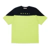 T-Shirts | T-Shirts>MARNI Branded colourblock T-shirt slime green