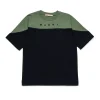 T-Shirts | T-Shirts>MARNI Branded colourblock T-shirt black