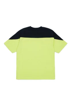T-Shirts | T-Shirts>MARNI Branded colourblock T-shirt slime green