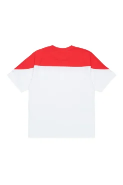 T-Shirts | T-Shirts>MARNI Branded colourblock T-shirt natural white