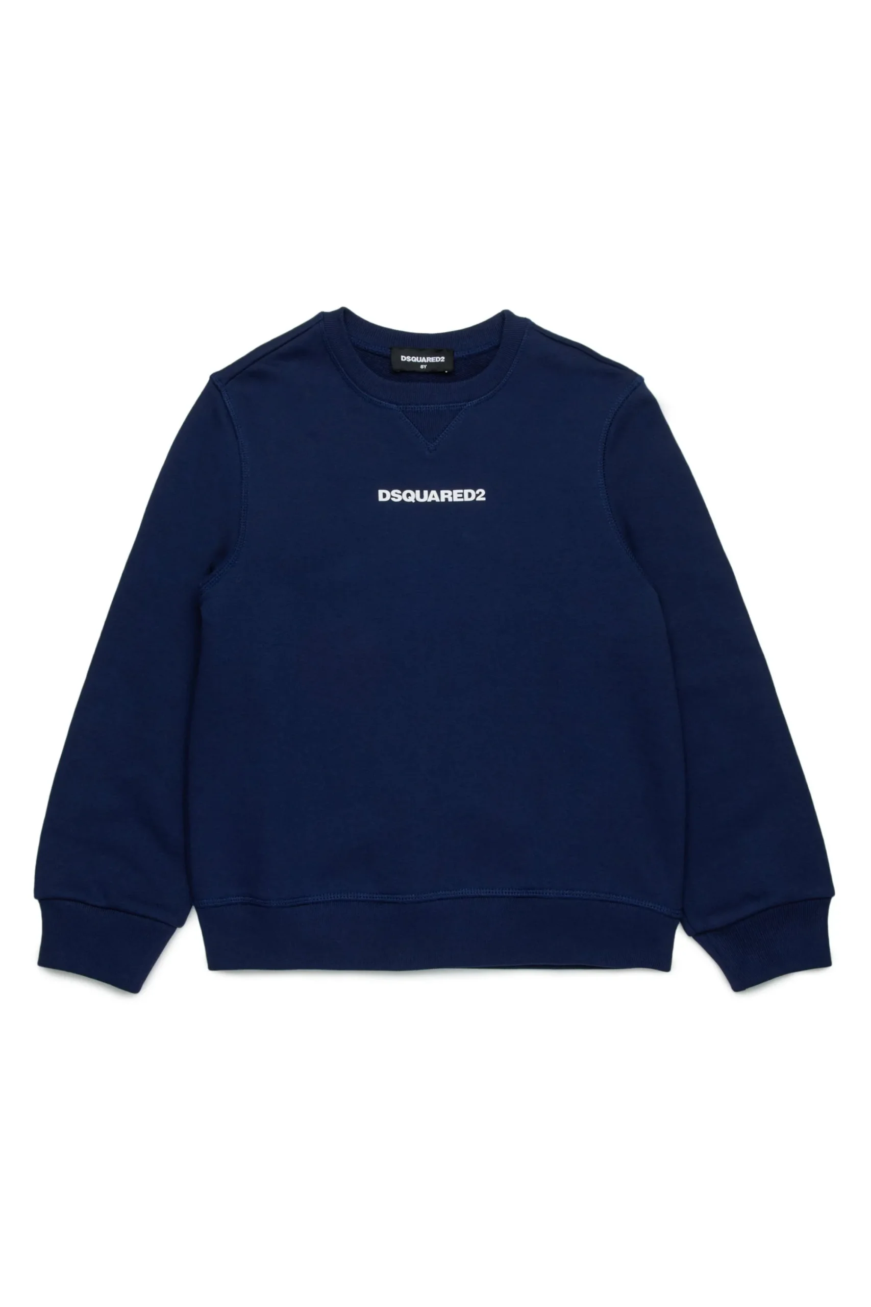 Sweatshirts | Activewear>DSQUARED2 Branded cotton sweatshirt dark blue
